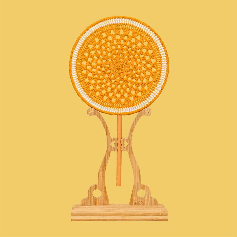 Orange Fan Crochet Kit - Image 3