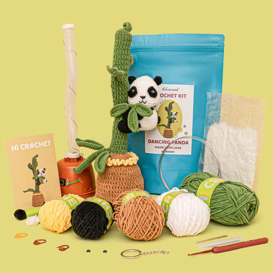 Singing and Dancing Panda Crochet Kit - Image 2