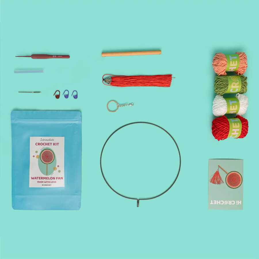 Watermelon Fan Crochet Kit - Image 5