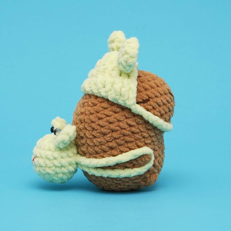 Cute Magnetic Animals Capybara Bee Little Fish Love Bear Crochet Kit - Image 10