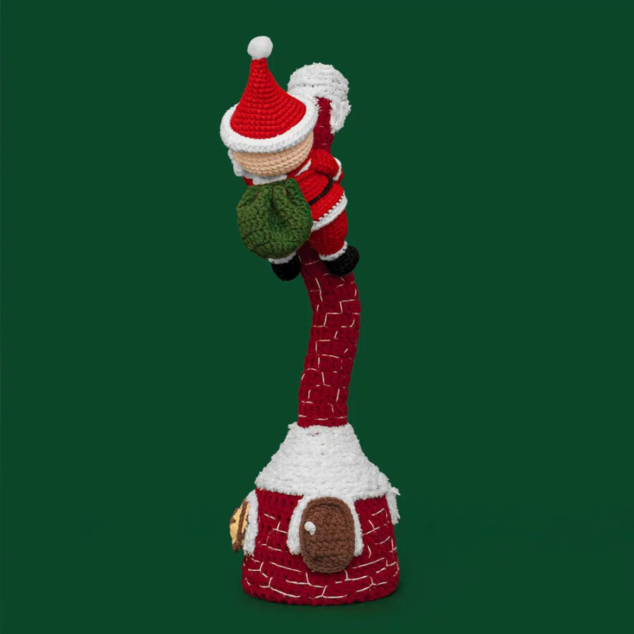 Singing and Dancing Christmas Climbing Santa Crochet Kit - Image 3