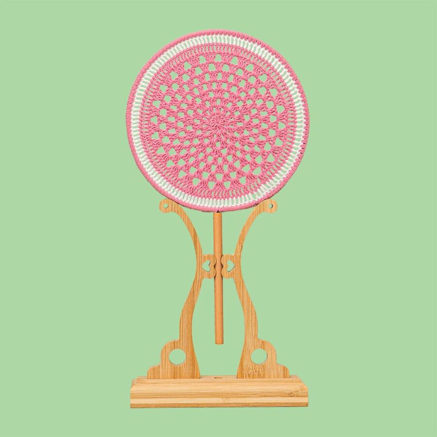 Peach Fan Crochet Kit - Image 3