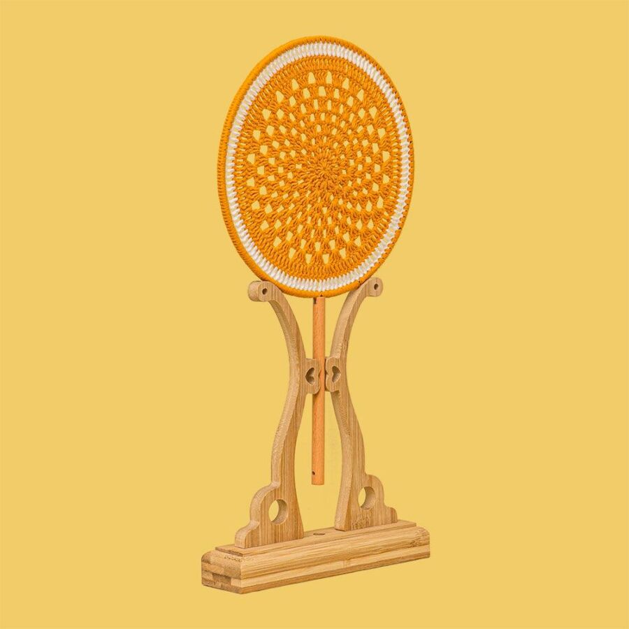 Orange Fan Crochet Kit - Image 6
